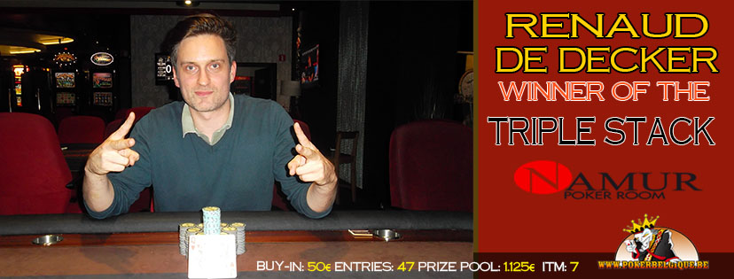 Et c’est le 50k Deepstack du samedi !