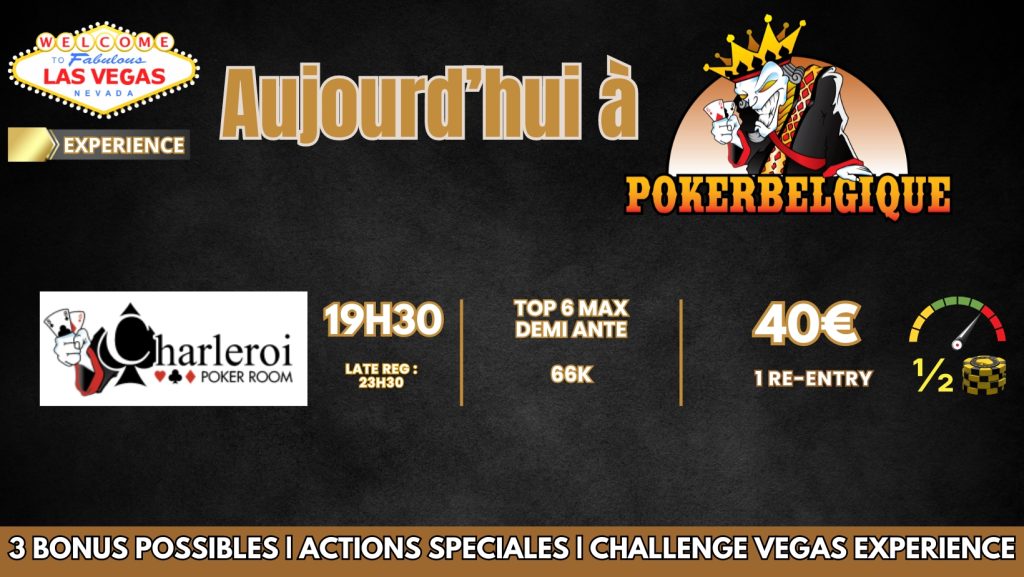 Ce soir, lundi 18/12, à Poker Belgique