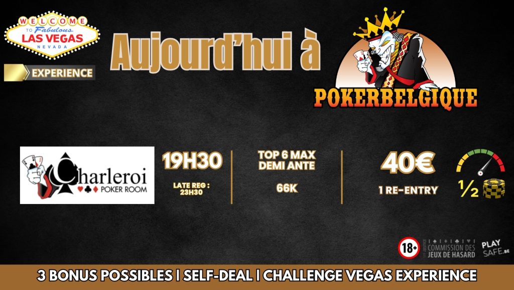 Ce soir, lundi 08/01, à Poker Belgique