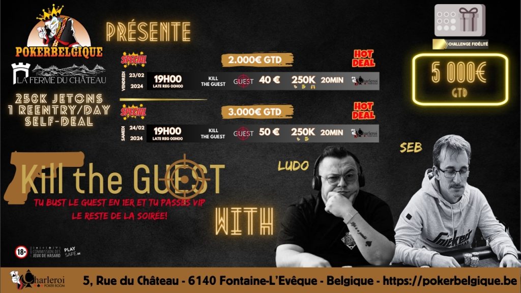 Ce soir, c'est parti pour un premier Kill the Guest avec Ludo & Seb!